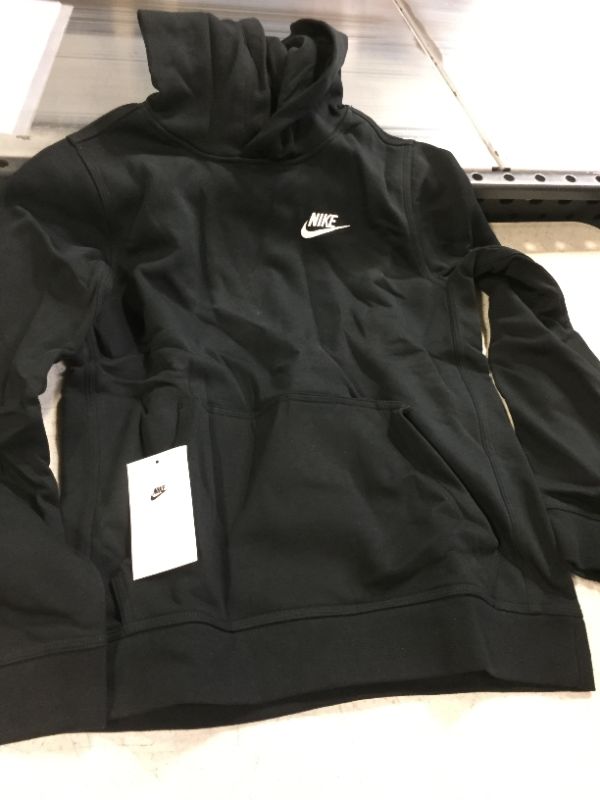 Photo 2 of Nike boys Sportswear Club Pullover Hoodie Large Black/White