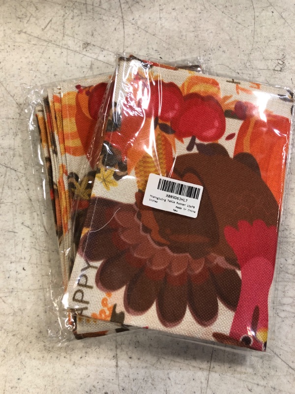 Photo 1 of 2 PACK THANKSGIVING TABLE RUNNER