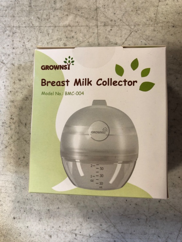 Photo 2 of Grownsy Manual Breast Pump Wearable for Breastfeeding,2-in-1 Silicone Breastmilk Collector Kick-Proof with Sealed Flange,Replace Nursing Pad with Hands-Free & Portable 1 Count