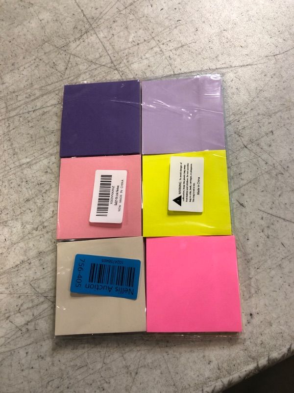 Photo 1 of 12 Pack Sticky Notes, 3x3 Inch Colorful Sticky Note, 50 Sheets/Book Bright Colors Self-Stick Notes Pads, Sticky Note Pads for Home, Office, School. Teacher Wish List(12 Color) 2 PACK 