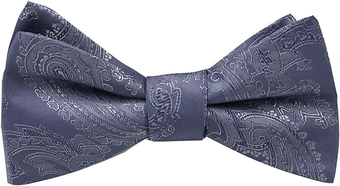 Photo 1 of Mens Silk Paisley Self Tie Bow Ties - Jacquard Butterfly Bowties - Wedding - Gifts
