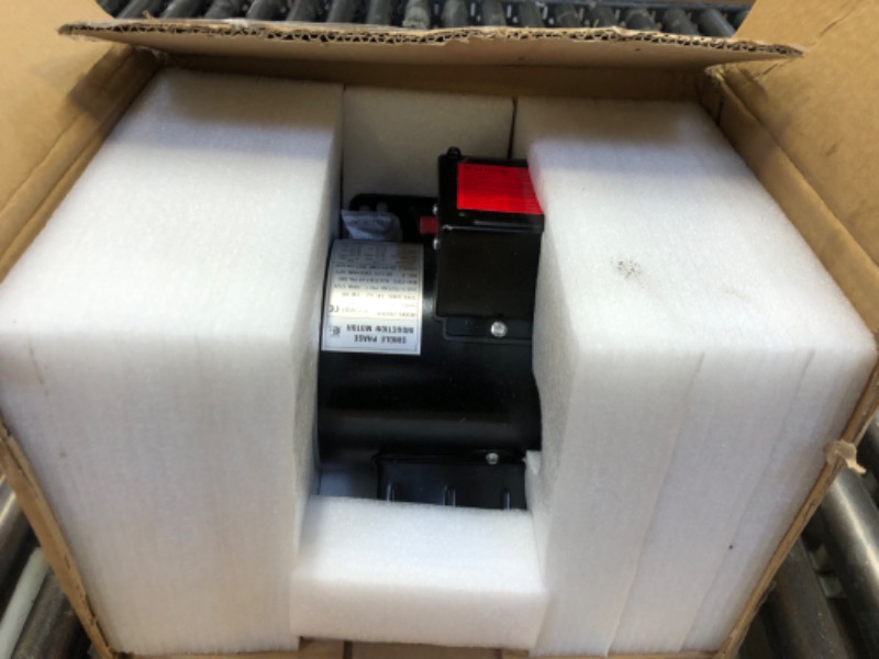 Photo 1 of 1/2HP Electric Motor 1750RPM General Purpose Single Phase Motor 115/230V 5/8" Shaft Diameter CW/CCW TEFC
