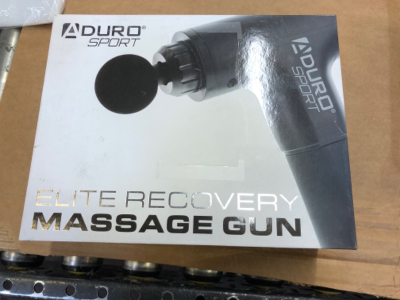 Photo 3 of Aduro Percussion Massage Gun Deep Tissue Muscle Massage Gun Handheld, Elite Recovery™ Electric Hand Held Therapy Massager Gun Perfect for Athletes Full Body, Back, Neck, Shoulder Pain Relief (Black)