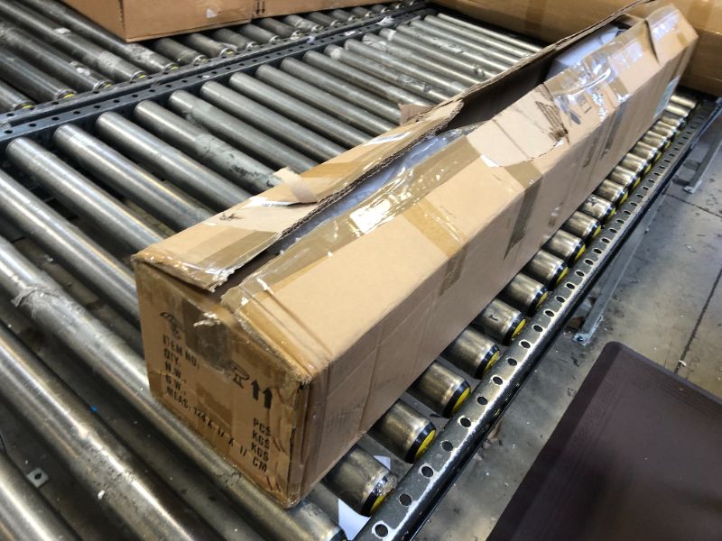 Photo 1 of Matven Modern Chandelier, Linear Pendant Light LED Dimmable Hanging Light Fixture, 3000K-6000K with Remote Control (Gold, 47IN) F 47IN