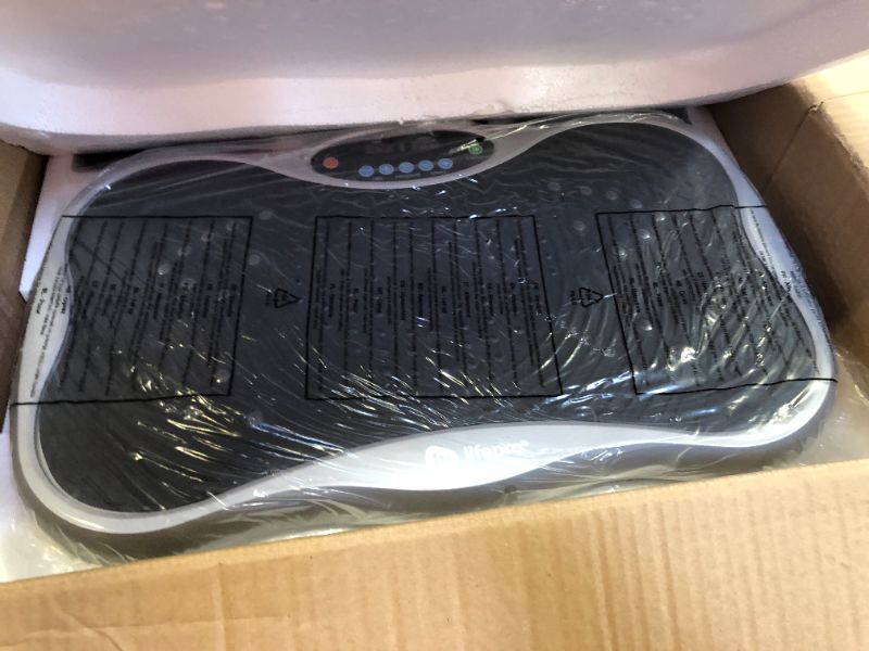 Photo 1 of Lifepro Vibration Plate Exercise Machine with Waist-Level Handlebar & Magnetic Acupoints - Powerful Arm Fitness & Recovery Vibration Platform & Whole Body Vibration Machine for Beginners Dark Gray