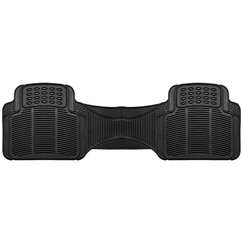 Photo 1 of FH Group F11306BLACKREAR Universal Fit Trimmable Non-Slip Vinyl Black Automotive Floor Mats fits most Cars, SUVs, and Trucks - Rear Set Black - Rear