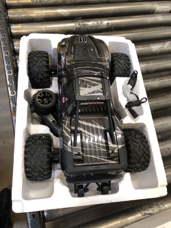 Photo 2 of FUUY RC Cars for Adults 1:10 Large Remote Control Car 45KPH High-Speed RC Truck with 2 Batteries All Terrain Waterproof Off Road Fast RC Car with 550 Power Motor Toys Gift for Youth 1:10 Brushed