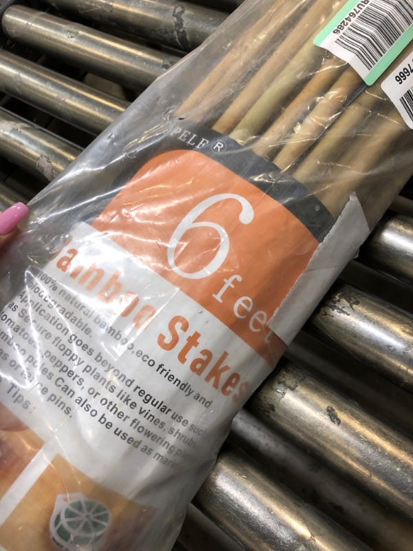 Photo 1 of 6 FT BAMBOO STICKS --- 50 PCS
