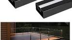 Photo 1 of 2 PACK 6'X6" LED handrail aluminum black lighted handrail 