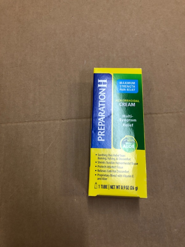 Photo 1 of Cream for Hemorrhoids, Prep H 0.9 ounces exp- 10/2025
