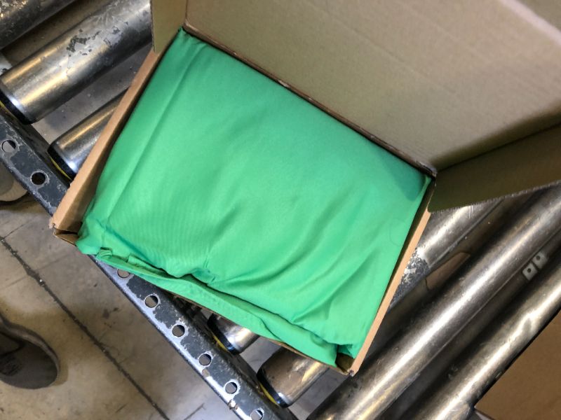 Photo 3 of 10 X 7 FT Green Screen Backdrop for Photography, Chromakey Virtual GreenScreen Background Sheet for Zoom Meeting, Cloth Fabric Curtain with 4 Clamps for YouTube Video Studio Calls Streaming Gaming VR 7 X 10 FT Green