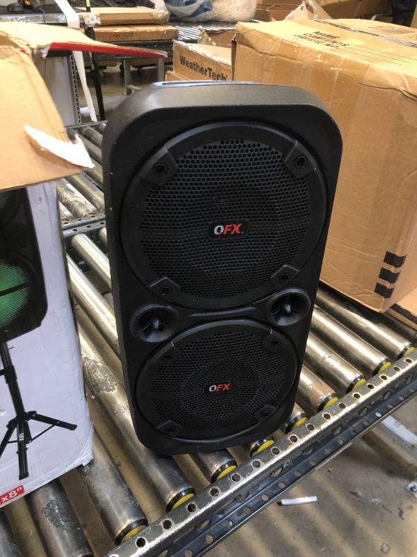 Photo 2 of qfx dual 8 bluetooth speaker