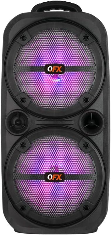 Photo 1 of qfx dual 8 bluetooth speaker