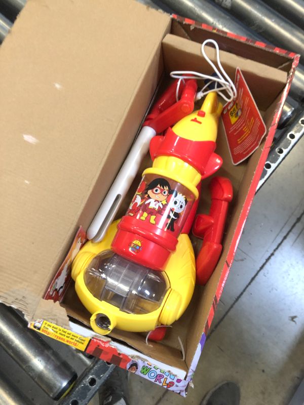 Photo 3 of Core Innovations Ryan's World Kid's Toy Vacuum with Real Suction Power Red