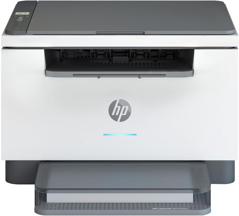 Photo 1 of HP LaserJet MFP M234dwe All-in-One Wireless Black & White Printer with HP+ and 6 Months Free-cartridges (6GW99E),Gray
