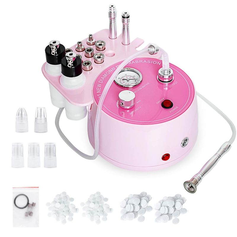 Photo 1 of AIMENGXI 3-in-1 Diamond Microdermabrasion Machine - For Facial Skin Care, Blackhead Removal & Spray
