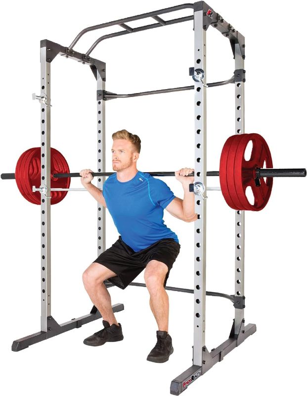 Photo 1 of -FACTORY SEALED- Fitness Reality Squat Rack Power Cage with | Optional LAT Pulldown & Leg Holdown Attachment | Squat and Bench Rack Combos| Super Max 810 XLT |
