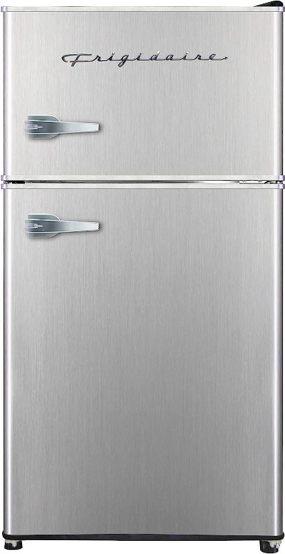 Photo 1 of -FACTORY SEALED-  Frigidaire EFR341, 3.1 cu ft 2 Door Fridge and Freezer, Platinum Series, Stainless Steel, Double
