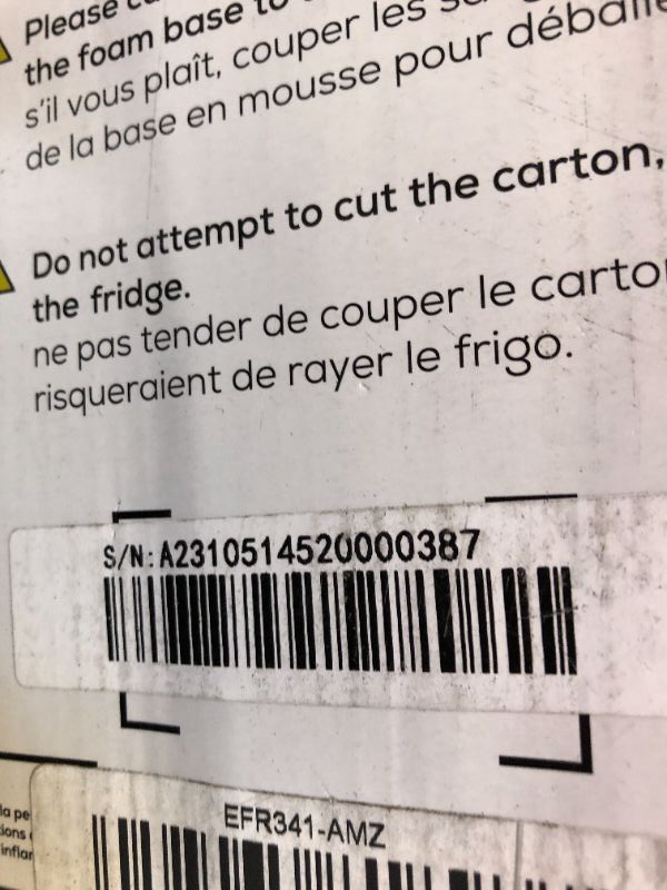 Photo 3 of -FACTORY SEALED-  Frigidaire EFR341, 3.1 cu ft 2 Door Fridge and Freezer, Platinum Series, Stainless Steel, Double
