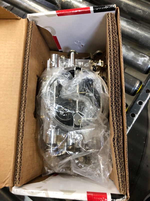 Photo 2 of Edelbrock 1409 Performer Series Marine 600 CFM Square Bore 4-Barrel Air Valve Secondary Electric Choke New Carburetor