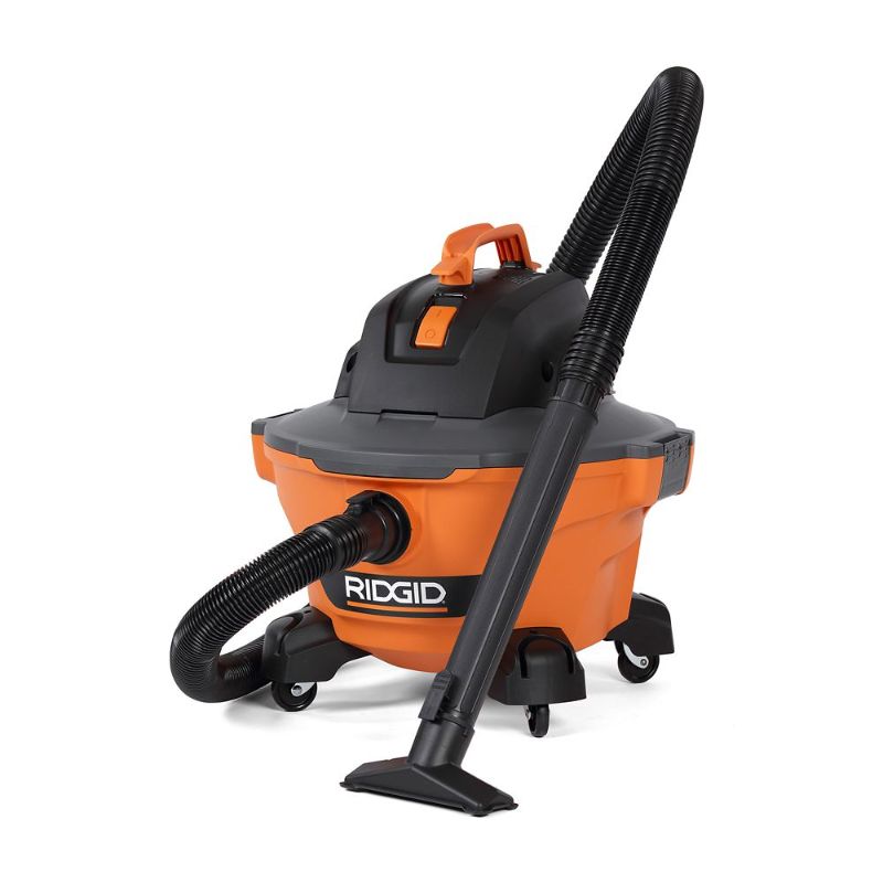 Photo 1 of RIDGID 6 Gallon 3.5 Peak HP NXT Wet/Dry Shop Vacuum with Filter, Locking Hose and Accessories, Oranges/Peaches
