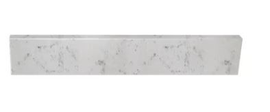 Photo 1 of 22 in. Cultured Marble Side Splash in Icy Stone (Universal)
