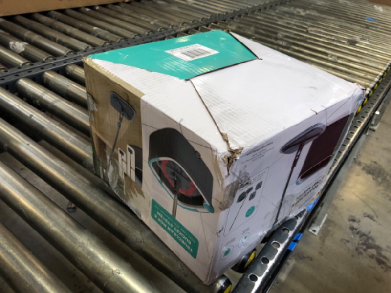 Photo 1 of True & Tidy, True Clean Mop and Bucket System, Includes Self-Cleaning Mop, Dual Compartment Mop Bucket and 2 Thick Washable Microfiber Mop Pads, SPIN-800A, Gray