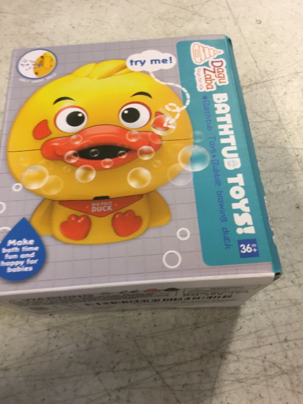 Photo 2 of Big Face Duck Bath Toy Bubble Maker with Music Baby Kids Toddler for Bathtub Plays Children Songs Great Gift Toys Sensory
