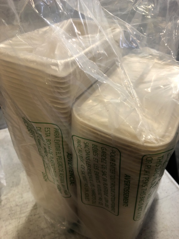 Photo 1 of AAGS Disposable Food Storage Home Kitchen Tabletop Organizer Dinner Meal Prep Fast-food Container Cornstarch