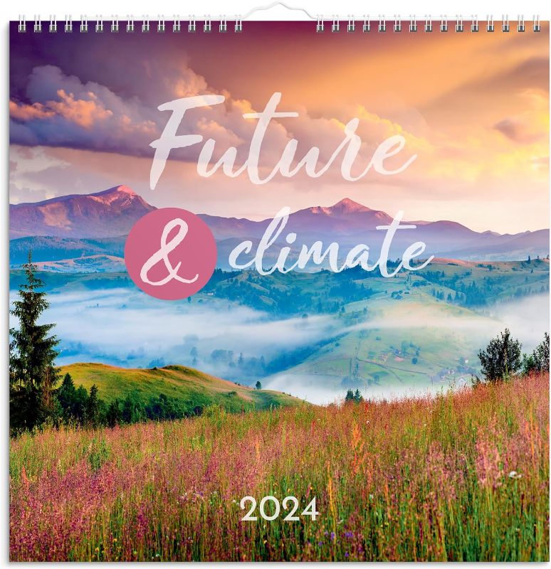Photo 1 of 4c Burde Captions Wall Calendar 2024 | January - December | Future & climate | Inspirational quotes | Family planner | 12 Months
