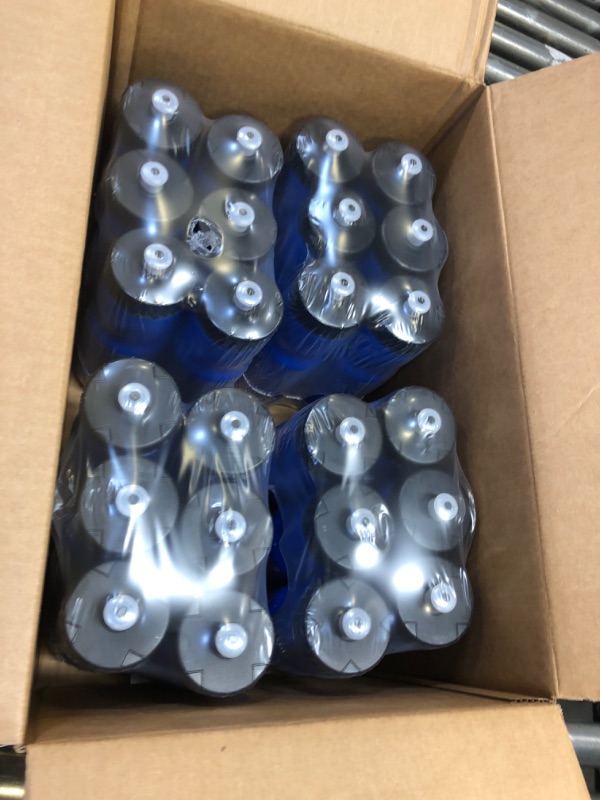 Photo 2 of 50 Strong Sports Squeeze Water Bottle Bulk Pack - 24 Bottles - 22 oz. BPA Free Easy Open Push/Pull Cap - Made in USA (Blue)