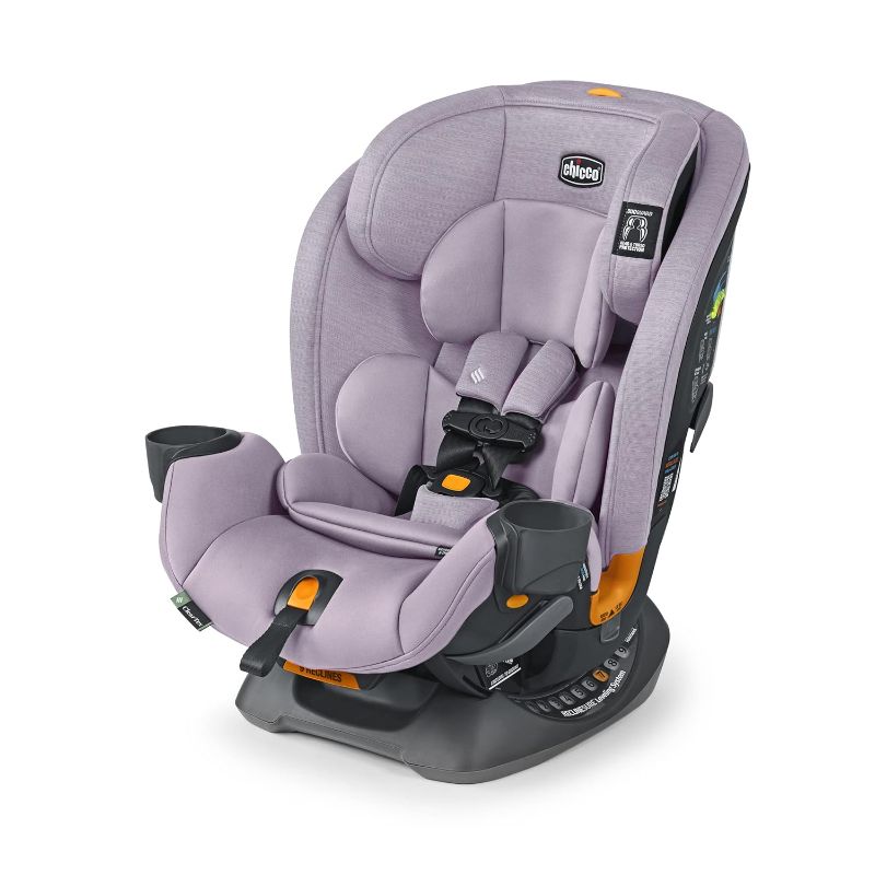 Photo 1 of Chicco OneFit™ ClearTex® Slim All-in-One Car Seat, Rear-Facing Seat for Infants 5-40 lbs., Forward-Facing Car Seat 25-65 lbs., Booster 40-100 lbs., Convertible Car Seat | Lilac/Purple
