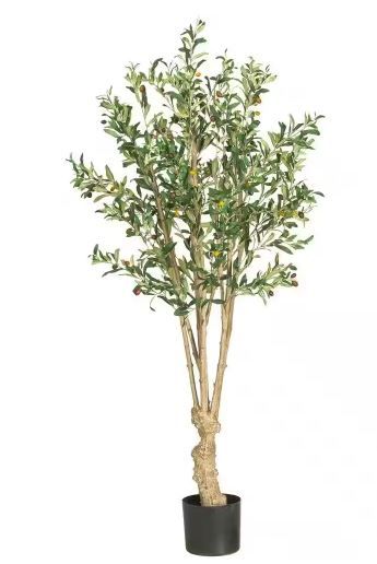 Photo 1 of 5 ft. Artificial Olive Silk Tree
