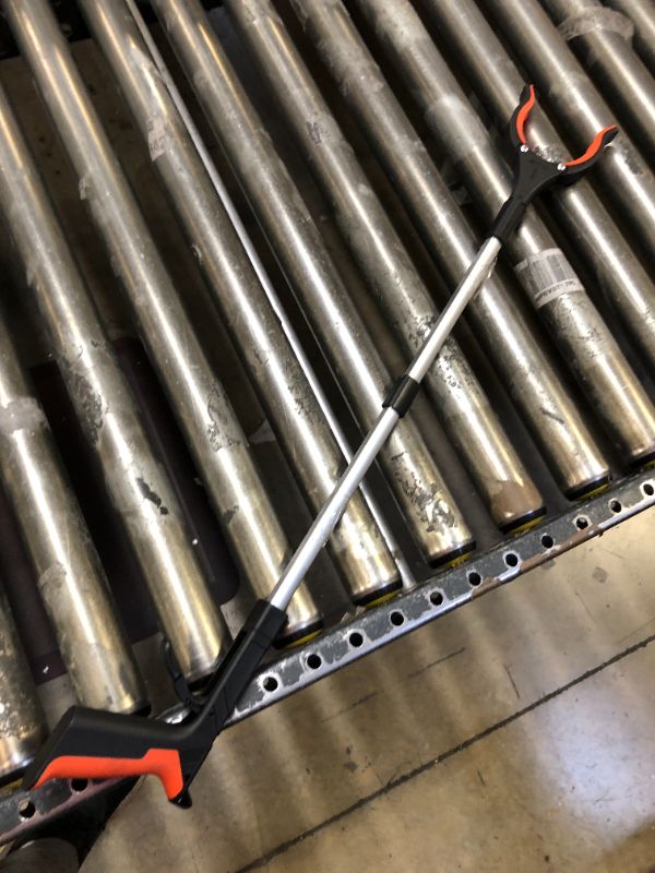 Photo 2 of 2024 Upgrade Grabber Reacher Tool, 360° Rotating Head, Wide Jaw, 32" Foldable, Lightweight Trash Claw Grabbers for Elderly, Reaching Tool for Trash Pick Up Stick, Litter Picker, Arm Extension (Orange)
