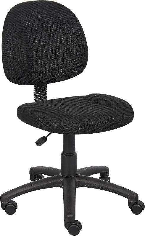 Photo 1 of Boss Office Products Nylon Black Boss Office Deluxe Posture Chair, 25" W x 25" D x 35-40" H
