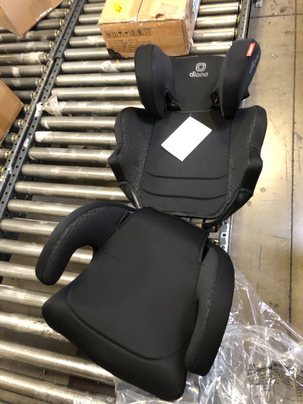 Photo 3 of Diono Everett NXT High Back Booster Car Seat with Rigid Latch, Lightweight Slim Fit Design, 8 Years 1 Booster Seat, Black NEW! Everett NXT Black