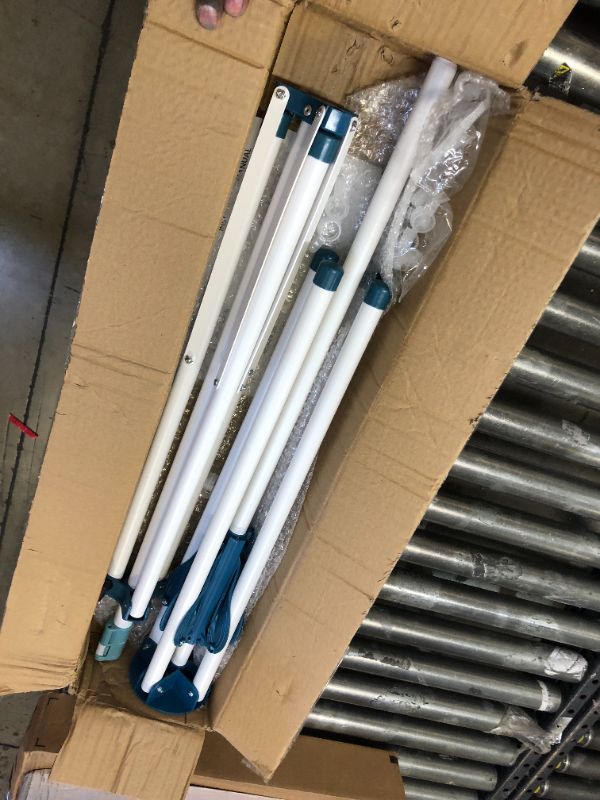 Photo 1 of JAUREE Tripod Clothes Drying Rack Folding Indoor, Portable Drying Rack Clothing and Height-Adjustable, Space Saving Laundry Drying Rack with 20 Clips 51"