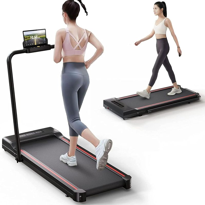 Photo 1 of Sperax Treadmill-Walking Pad-Under Desk Treadmill-2 in 1 Folding Treadmill-Treadmills for Home-Black Red
