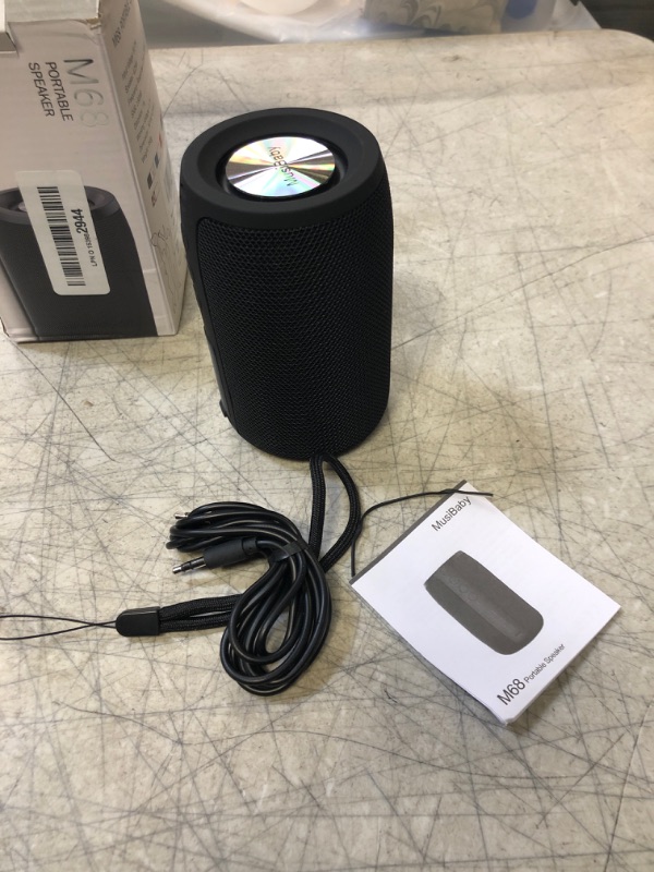 Photo 1 of Bluetooth Speakers,MusiBaby Speaker,Outdoor, Portable,Waterproof,Wireless Speaker,Dual Pairing, Bluetooth 5.0,Loud Stereo,Booming Bass,1500 Mins Playtime for Home,Party (Black, M68)