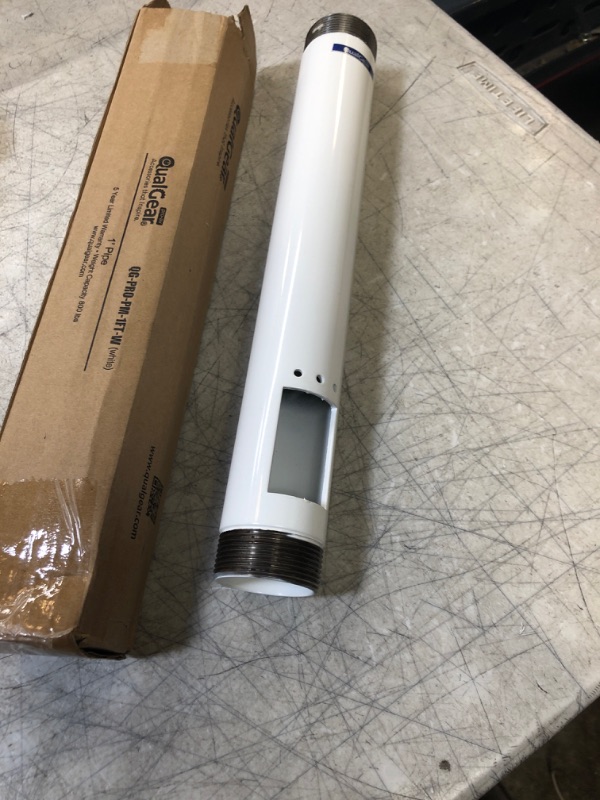 Photo 3 of QualGear QG-PRO-PM-1FT-W Pro-AV 1.5" Npt Threaded Pipe, 1' Length Projector Accessory,White 1-Feet Pipe - White