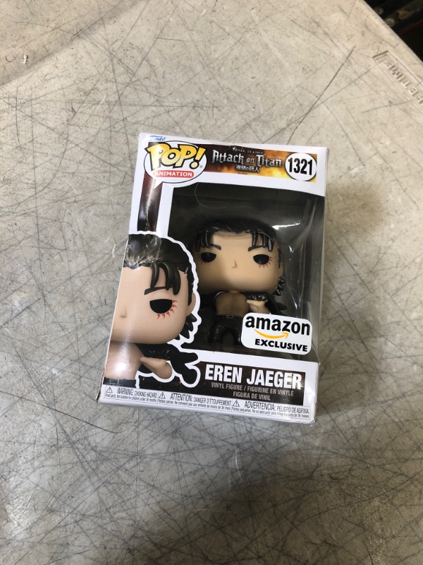 Photo 1 of Funko Pop! Animation: Attack on Titan - Eren Jaeger (Metallic), Amazon Exclusive