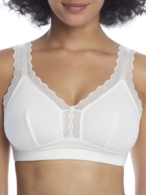 Photo 1 of PARFAIT Dalis Wire Free Bralette - White - BAND SIZE: 40CUP SIZE: 40 G 
