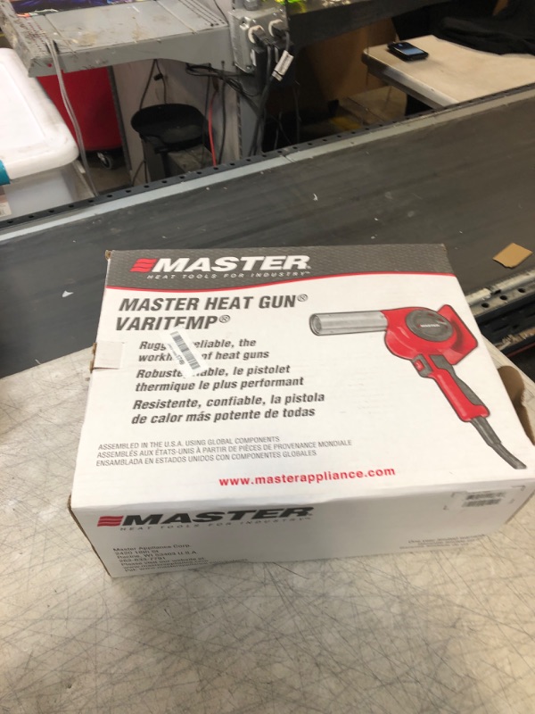 Photo 2 of Master Appliance HG-501D Industrial Heat Gun, Quick Change Plug-In Heating Element, 1200F, 120V, 1740W, 14.5 Amps, Assembled In USA HG-501D, 120V (USED, UNABLE TO TEST)