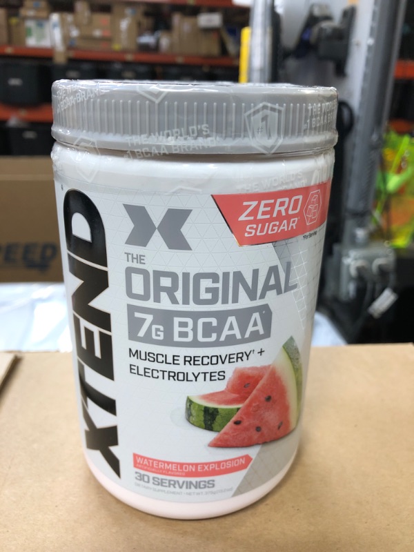 Photo 2 of  XTEND Original BCAA Post Work Muscle Recovery & Hydration Amino Acids Watermelon 30 Servings
EXP 3/2024 (FACTORY SEALED)