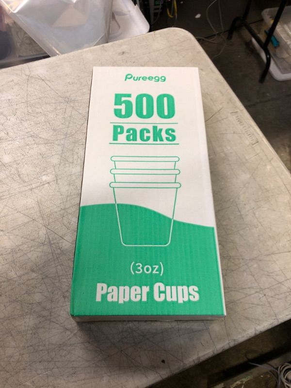 Photo 1 of 500 PCS PAPER CUPS 3 OZ 