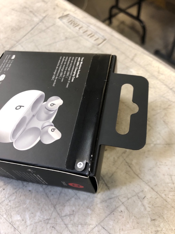 Photo 3 of Beats Studio Buds - True Wireless Noise Cancelling Earbuds - Compatible with Apple & Android, Built-in Microphone, IPX4 Rating, Sweat Resistant Earphones, Class 1 Bluetooth Headphones - White
