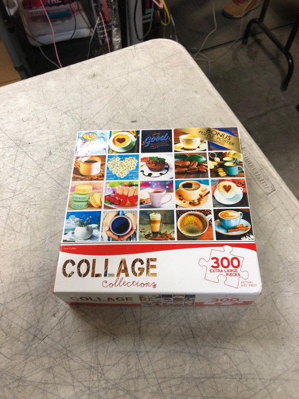 Photo 1 of Cra-Z-Art Collage 300 Piece Jigsaw Puzzle - Love Coffee

