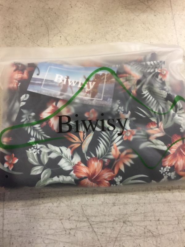 Photo 2 of Biwisy Mens Swim Trunks Quick Dry Swim Shorts with Mesh Lining Funny Beach Shorts X-Large Black Flowers