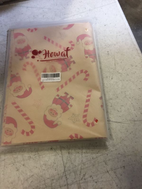 Photo 1 of HOWAF Christmas Wrapping Paper Set, 6 Pcs Christmas Kraft Paper Gift Wrapping Supplies, Snowflake/Christmas Tree/Santa/Candy Cane Christmas Design Brown Wrapping paper for Kids Adults Present Decor