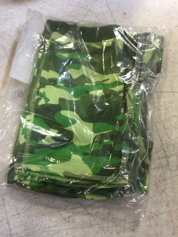 Photo 2 of Amazon Essentials Boys and Toddlers' French Terry Cozy Long-Sleeve Top and Short Set (Previously Spotted Zebra) 3T Green Camo